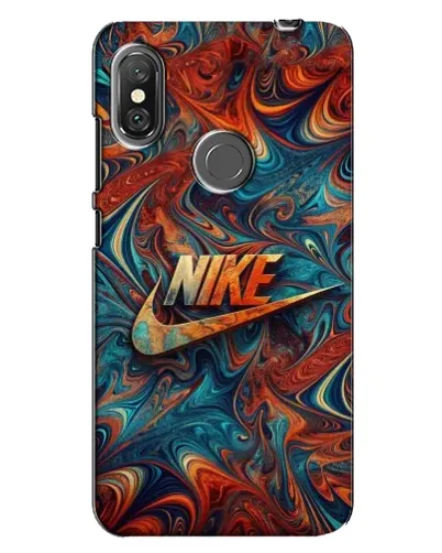 Чехол для Xiaomi Redmi Note 6 Pro с картинкой «Nike в абстракции»