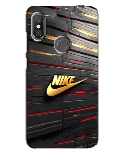Чехол для Xiaomi Redmi Note 6 Pro с картинкой «Золотой Nike на металле»