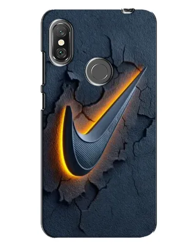 Чехол для Xiaomi Redmi Note 6 Pro с картинкой «Объемный логотип Найк»