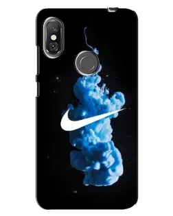 Чехол для Xiaomi Redmi Note 6 Pro с картинкой «Nike и синий дым»