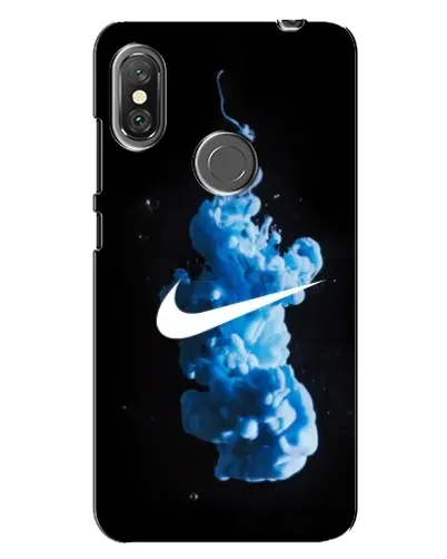 Чехол для Xiaomi Redmi Note 6 Pro с картинкой «Nike и синий дым»