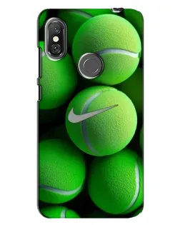 Чехол для Xiaomi Redmi Note 6 Pro с картинкой «Теннисные мячи Найк»