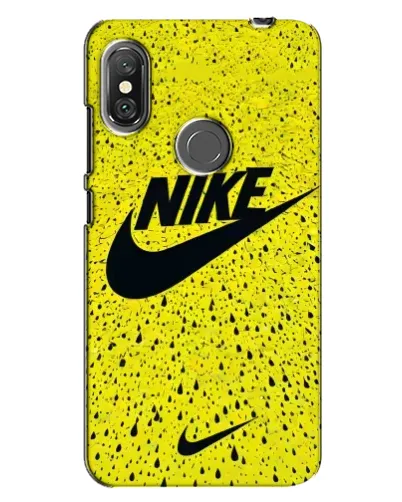 Чехол для Xiaomi Redmi Note 6 Pro с картинкой «Желтый текстурный Nike»