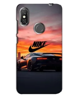 Чехол для Xiaomi Redmi Note 6 Pro с картинкой «Nike и суперкар»