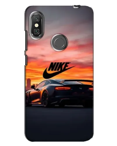 Чехол для Xiaomi Redmi Note 6 Pro с картинкой «Nike и суперкар»