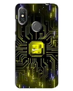 Чехол для Xiaomi Redmi Note 6 Pro с картинкой «Nike — золотая искра»
