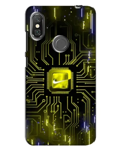 Чехол для Xiaomi Redmi Note 6 Pro с картинкой «Nike — золотая искра»