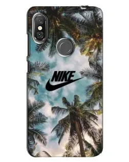 Чохол для Xiaomi Redmi Note 6 Pro з картинкою «Тропічний принт Nike»