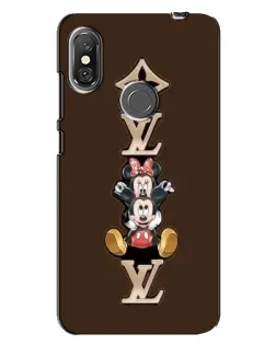 Чехол для Xiaomi Redmi Note 6 Pro с картинкой «LV и Микки Маус»