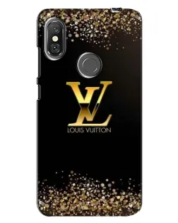 Чехол для Xiaomi Redmi Note 6 Pro с картинкой «LV — золотые искры»