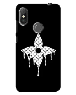 Чехол для Xiaomi Redmi Note 6 Pro с картинкой «Цветочная монограмма»