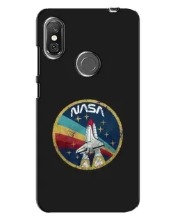 Чехол для Xiaomi Redmi Note 6 Pro с картинкой «NASA — эмблема миссии»