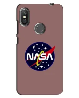 Чехол для Xiaomi Redmi Note 6 Pro с картинкой «NASA — ретро космос»