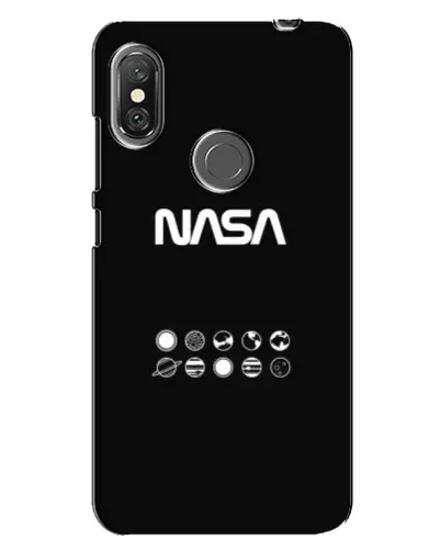 Чехол для Xiaomi Redmi Note 6 Pro с картинкой «NASA — технический принт»