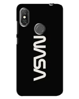 Чехол для Xiaomi Redmi Note 6 Pro с картинкой «NASA — вертикальный логотип»