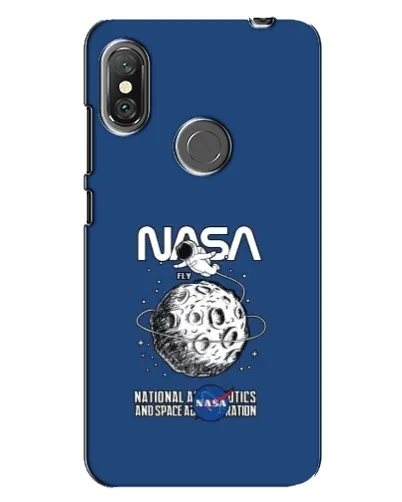 Чехол для Xiaomi Redmi Note 6 Pro с картинкой «NASA — лунная миссия»