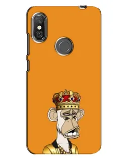 Чехол для Xiaomi Redmi Note 6 Pro с картинкой «Золотая обезьяна Bored Ape»