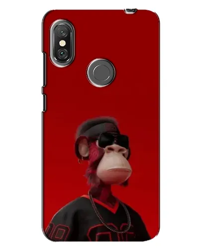 Чехол для Xiaomi Redmi Note 6 Pro с картинкой «Bored Ape в красном» Чехол для Xiaomi Redmi Note 6 Pro с картинкой «Bored Ape в красном»