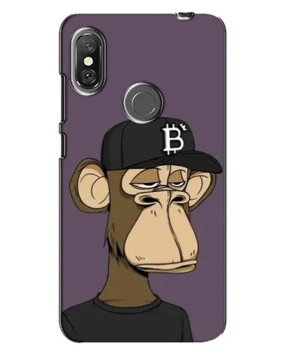 Чехол для Xiaomi Redmi Note 6 Pro с картинкой «Bored Ape в кепке» Чехол для Xiaomi Redmi Note 6 Pro с картинкой «Bored Ape в кепке»