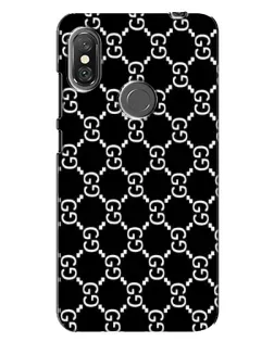 Чехол для Xiaomi Redmi Note 6 Pro с картинкой «Gucci — сетчатый паттерн»