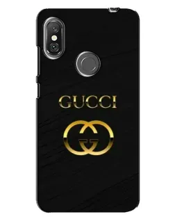 Чехол для Xiaomi Redmi Note 6 Pro с картинкой «Золотой логотип Gucci»