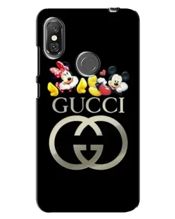 Чехол для Xiaomi Redmi Note 6 Pro с картинкой «Gucci — герои Disney»