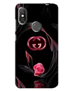Чехол для Xiaomi Redmi Note 6 Pro с картинкой «Gucci — неоновая роза»