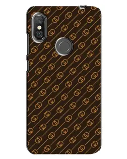 Чехол для Xiaomi Redmi Note 6 Pro с картинкой «Gucci — золотые диагонали»