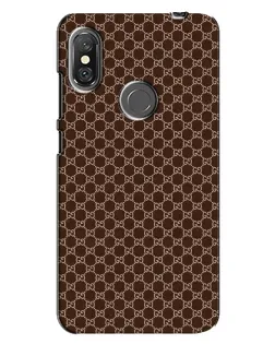 Чохол для Xiaomi Redmi Note 6 Pro з картинкою «Gucci — шоколадна сітка»
