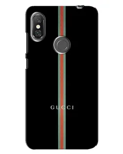 Чохол для Xiaomi Redmi Note 6 Pro з картинкою «Gucci — строга лінія»