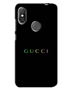 Чохол для Xiaomi Redmi Note 6 Pro з картинкою «Gucci — неоновий мінімалізм»