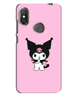 Чохол для Xiaomi Redmi Note 6 Pro з картинкою «Kuromi — рожева ніжність»