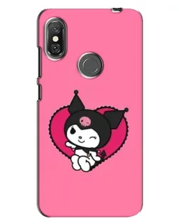 Чохол для Xiaomi Redmi Note 6 Pro з картинкою «Kuromi — любов у серці»