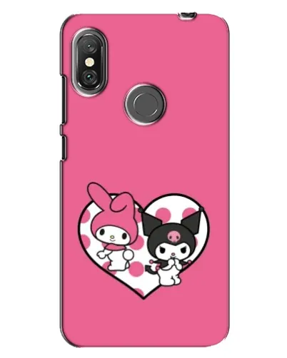 Чохол для Xiaomi Redmi Note 6 Pro з картинкою «Kuromi та My Melody» Чохол для Xiaomi Redmi Note 6 Pro з картинкою «Kuromi та My Melody»