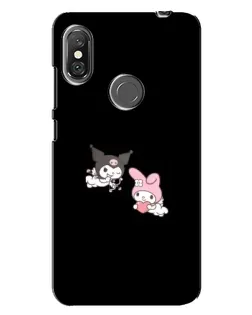 Чохол для Xiaomi Redmi Note 6 Pro з картинкою «My Melody та Kuromi»