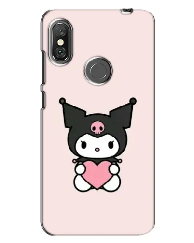 Чохол для Xiaomi Redmi Note 6 Pro з картинкою «Kuromi та серце» Чохол для Xiaomi Redmi Note 6 Pro з картинкою «Kuromi та серце»