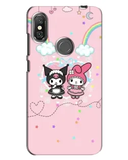 Чохол для Xiaomi Redmi Note 6 Pro з картинкою «My Melody та Kuromi»