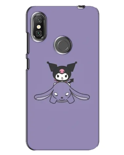 Чохол для Xiaomi Redmi Note 6 Pro з картинкою «Kuromi на ліловому фоні» Чохол для Xiaomi Redmi Note 6 Pro з картинкою «Kuromi на ліловому фоні»