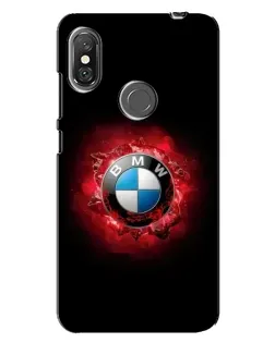 Чехол для Xiaomi Redmi Note 6 Pro с картинкой «Логотип BMW — вспышка»
