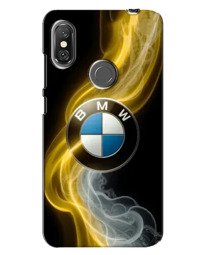 Чехол для Xiaomi Redmi Note 6 Pro с картинкой «Золотистый дым BMW»