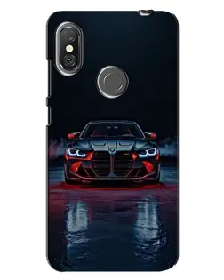 Чехол для Xiaomi Redmi Note 6 Pro с картинкой «BMW на мокрой дороге»