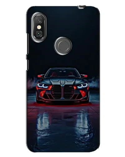 Чехол для Xiaomi Redmi Note 6 Pro с картинкой «BMW на мокрой дороге»