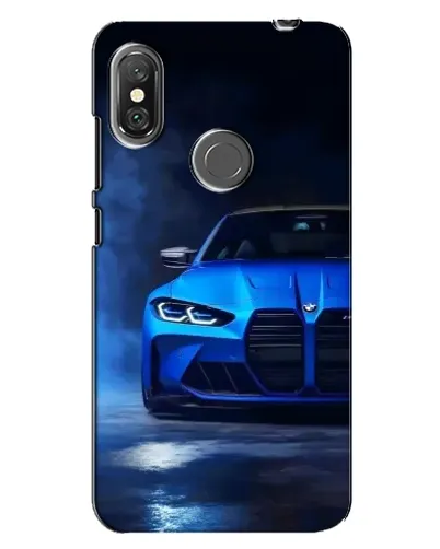 Чехол для Xiaomi Redmi Note 6 Pro с картинкой «Голубая BMW M4»
