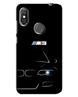 Чехол для Xiaomi Redmi Note 6 Pro с картинкой «Минималистичный принт BMW M3»