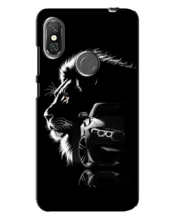 Чехол для Xiaomi Redmi Note 6 Pro с картинкой «BMW и лев»