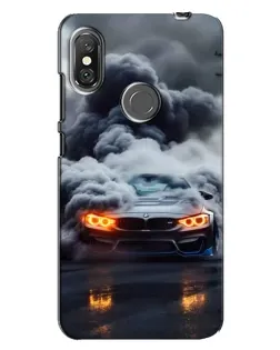 Чехол для Xiaomi Redmi Note 6 Pro с картинкой «BMW в дыму»