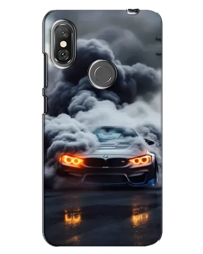 Чехол для Xiaomi Redmi Note 6 Pro с картинкой «BMW в дыму»