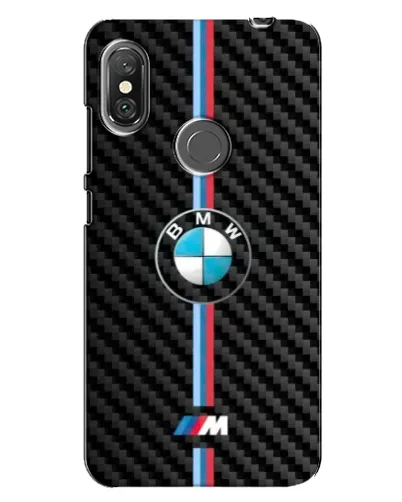 Чехол для Xiaomi Redmi Note 6 Pro с картинкой «Эмблема BMW и карбон»