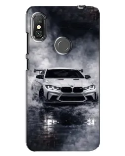 Чехол для Xiaomi Redmi Note 6 Pro с картинкой «BMW сквозь туман»