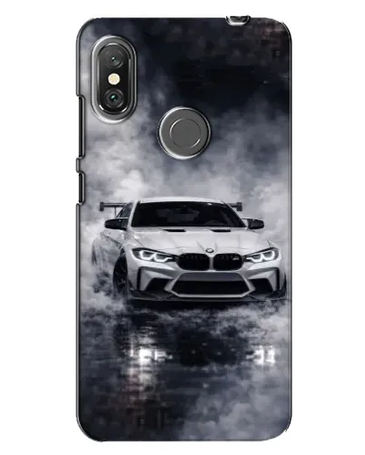 Чехол для Xiaomi Redmi Note 6 Pro с картинкой «BMW сквозь туман»